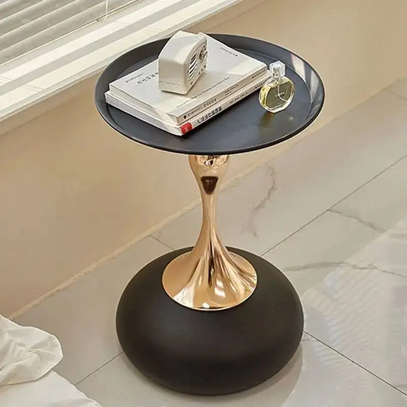 

Coffee Living Nordic Luxury Small Table Waist Room Sofa Round Side Table Balcony Tatami Coffee Table Bedroom Bedside Shelf