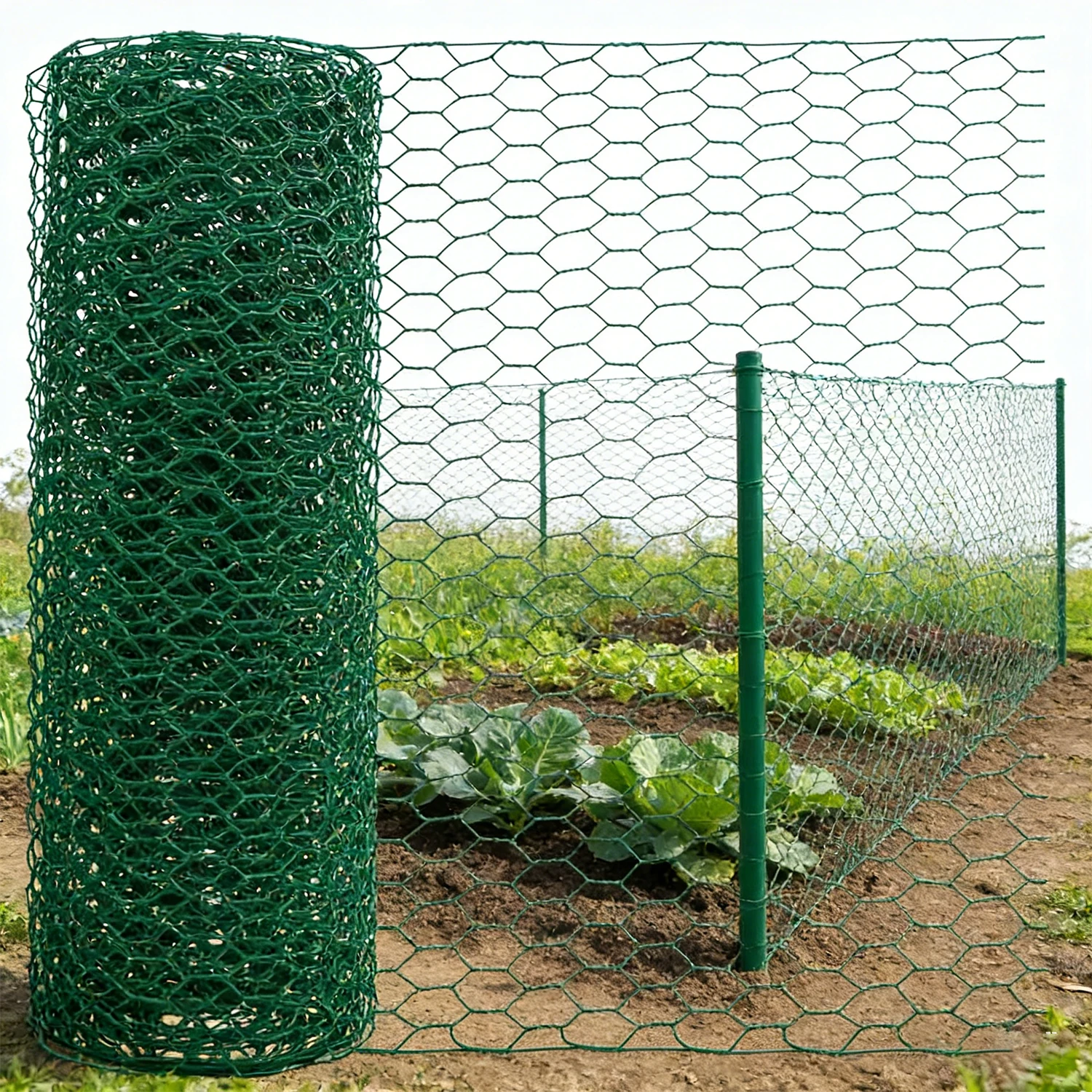 Green Hexagonal Chicken Wire for Floral Crafts