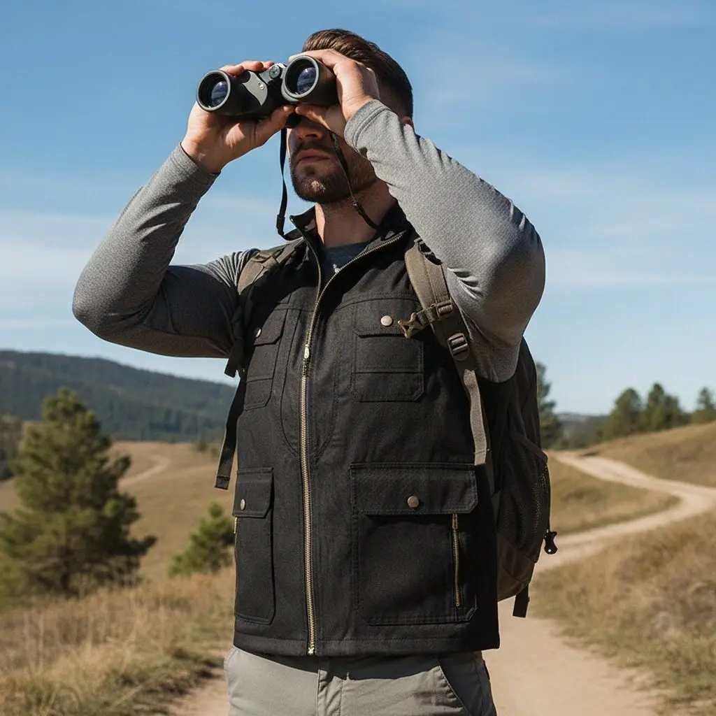 

Мужской жилет без рукавов для рыбалки на открытом воздухе, дышащие быстросохнущие куртки на молнии, 2026, осенний повседневный легкий жилет с воротником-стойкой