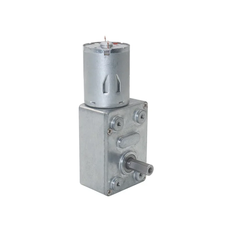 JGY370 DC6V/12V/24V High Torque Speed Reducer Metal Worm Gear Box Motors Reversible Low Speed Worm Gear Motor 0.6-375rpm