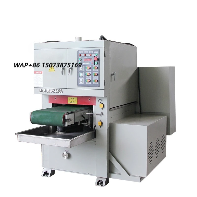 Easy Operation RRRP Stainless Steel Sheet Polishing 400MM Wide Belt Sanding Machine Surface Brushed Machine