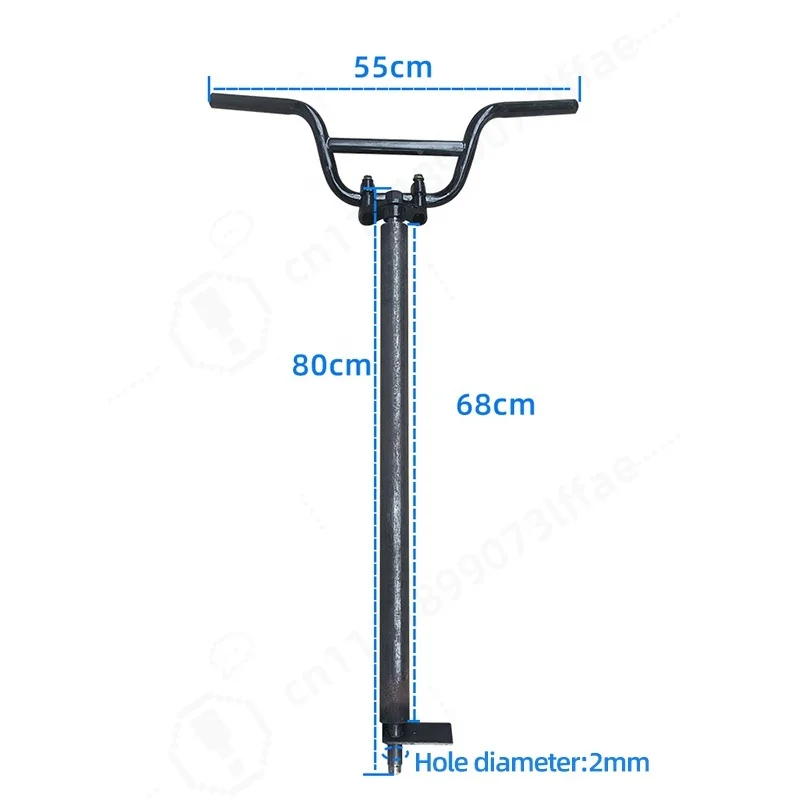 Electric 4‑Wheel Vehicle Steering Column Assembly, Simple Modified Handlebar, Direction Handle for Mini Flat Cart  Parts