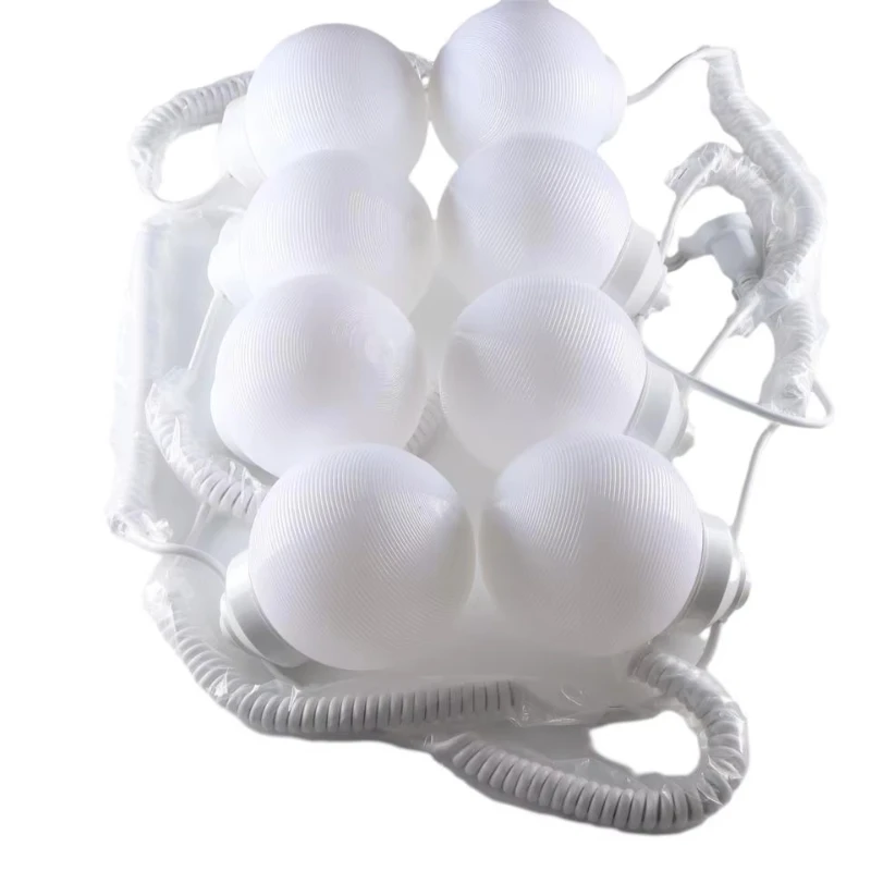 White 6 Diameter Acrylic Spherical Shell Light Emitting Diode String Lights Outdoor Camping Tent Sky Decor