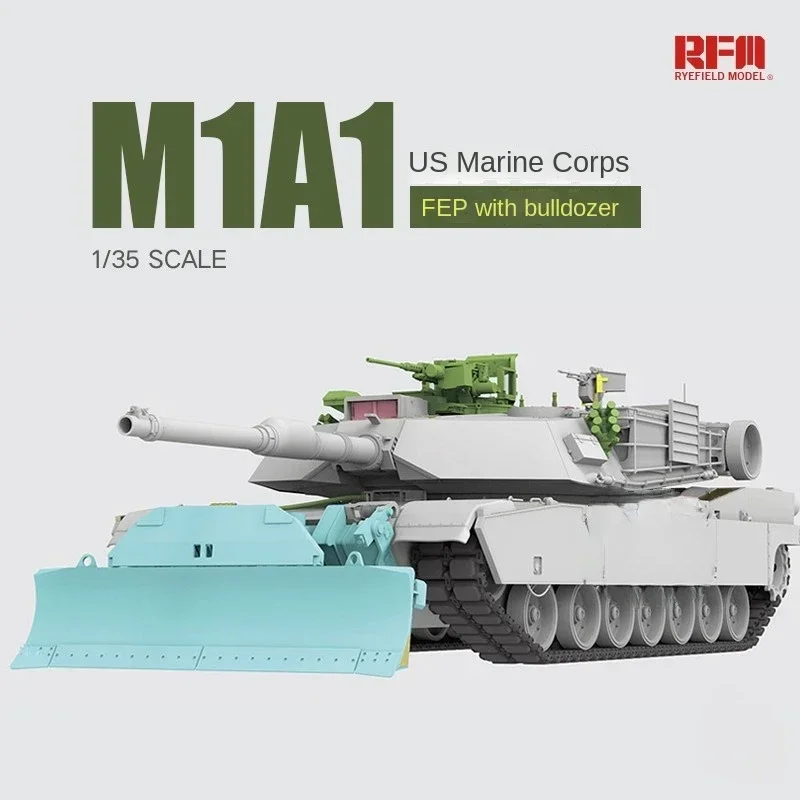 

Ryefield model 1/35 Tank Model Kit RM-5048 US M1A1 main battle tank FEP