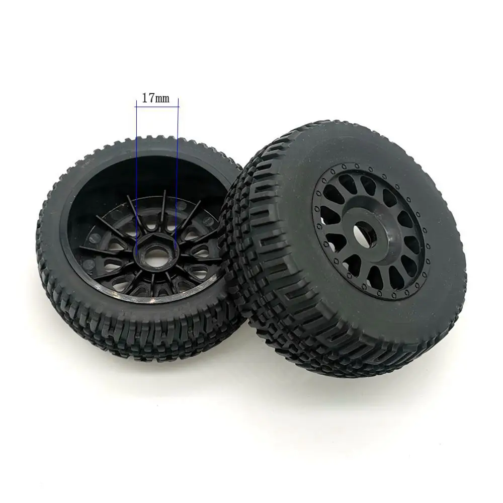 RC 1/7 Or 1/8 4WD Remote Model Control Short Card Car Wear-resistant Grip Tire, Adapter 17mm,110mm*45mm General Purpose Tires