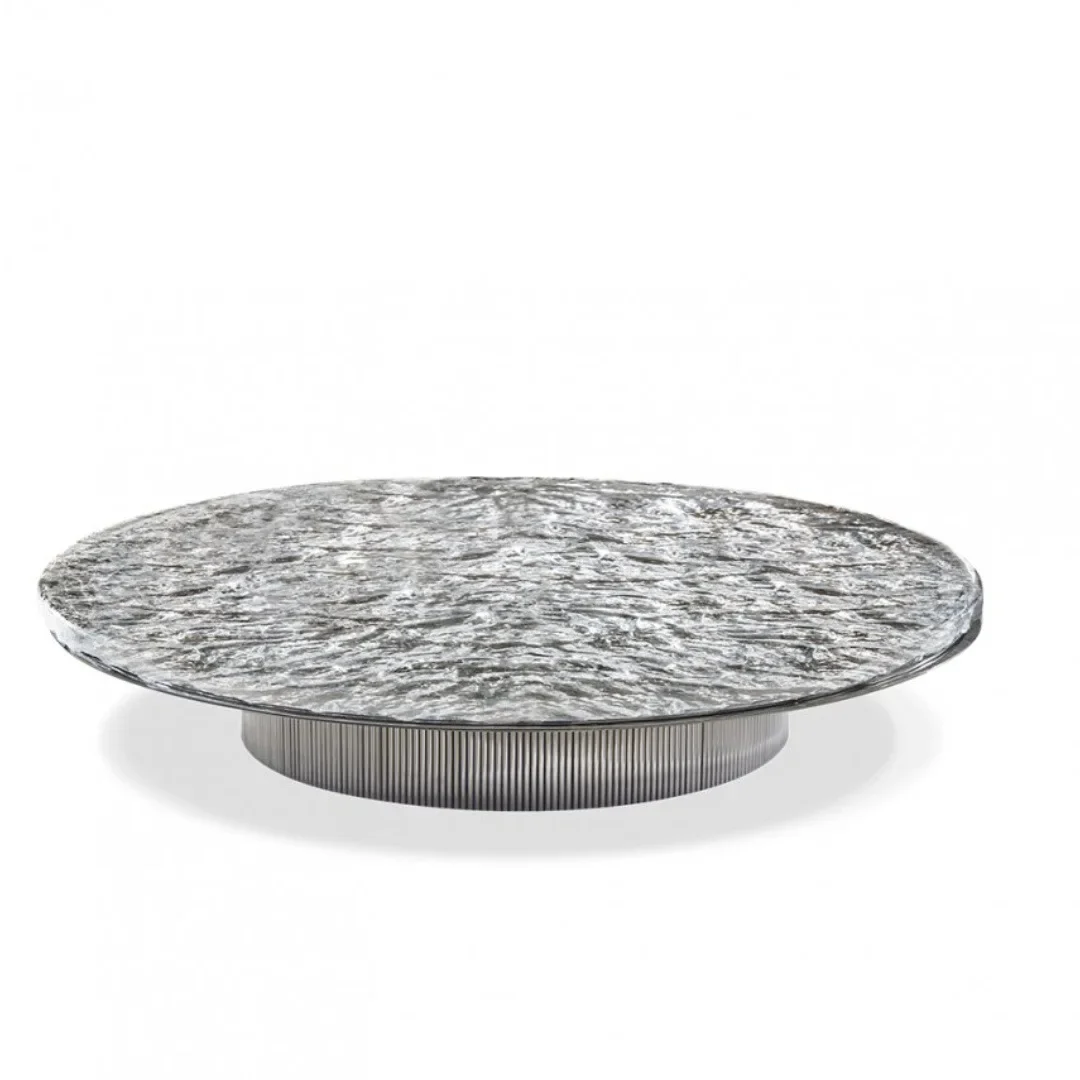 

Light luxury, water ripple, acrylic, coffee table, art crystal, side table, household, living room, balcony