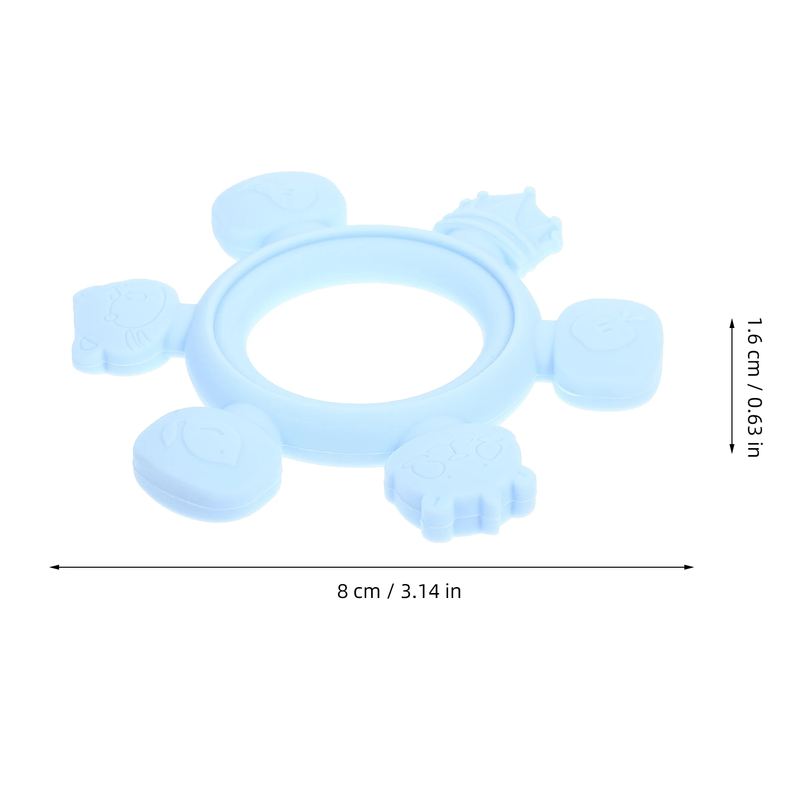 Baby-Beißringe aus Silikon für Säuglinge für 6-monatige Kleinkinder, einfacher Griff, sensorische Entwicklung für Babys von 6–12 Jahren