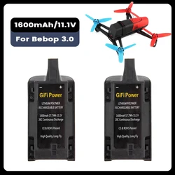 2 sztuki o dużej pojemności 1600mAh 11.1Volt akumulator Li-Po dla papugi Bebop Drone 3.0 długi czas wymiany ładowalny akumulator