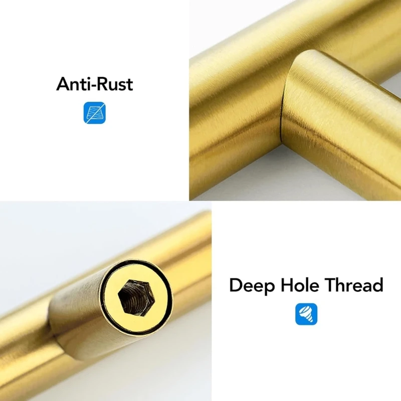 10pcs acabamento ouro prático T SHOPE EMPLEME