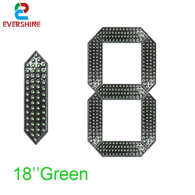 18-inch outdoor waterproof IP65 7-Segment LED Display Module for Gas/Oil Price And Digital Sign Clock