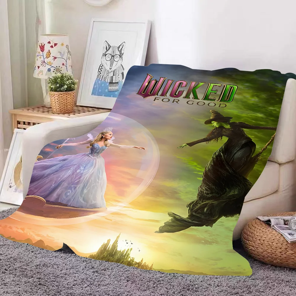Movie W-Wicked 2025 Blanket Design Lightweight  For Dorms, Naps, Living Room, Office,Sofa