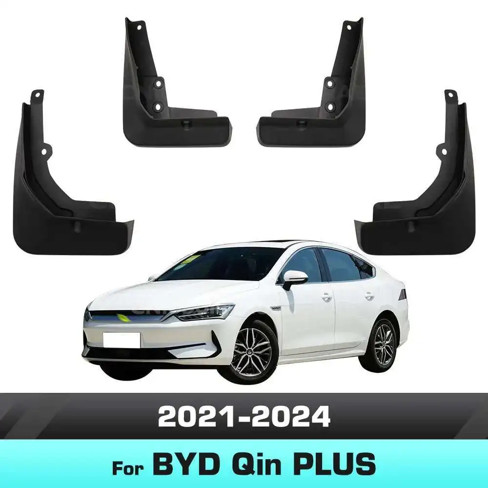 

For BYD Qin PLUS 2021 2022 2023 2024 Fender Mudguard Mud Flaps Guard Splash Flap Mudguards Car Accessories