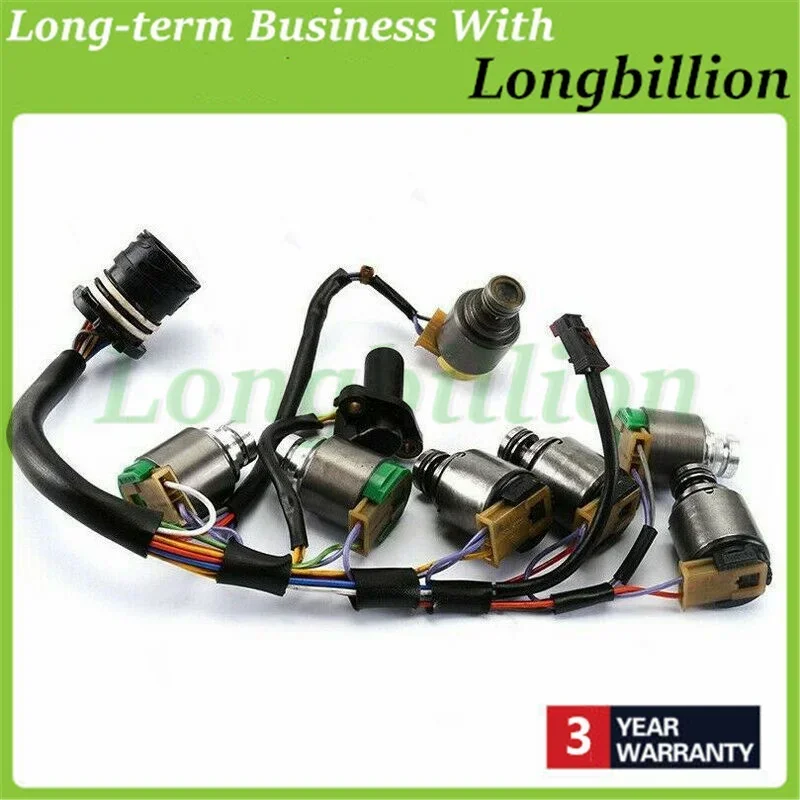 Refurbished Transmission Solenoids Set Internal Harness 0501314432 0501316463 0501210019 for BMW Audi A6 A8 S4 S6/RS6 Prosche