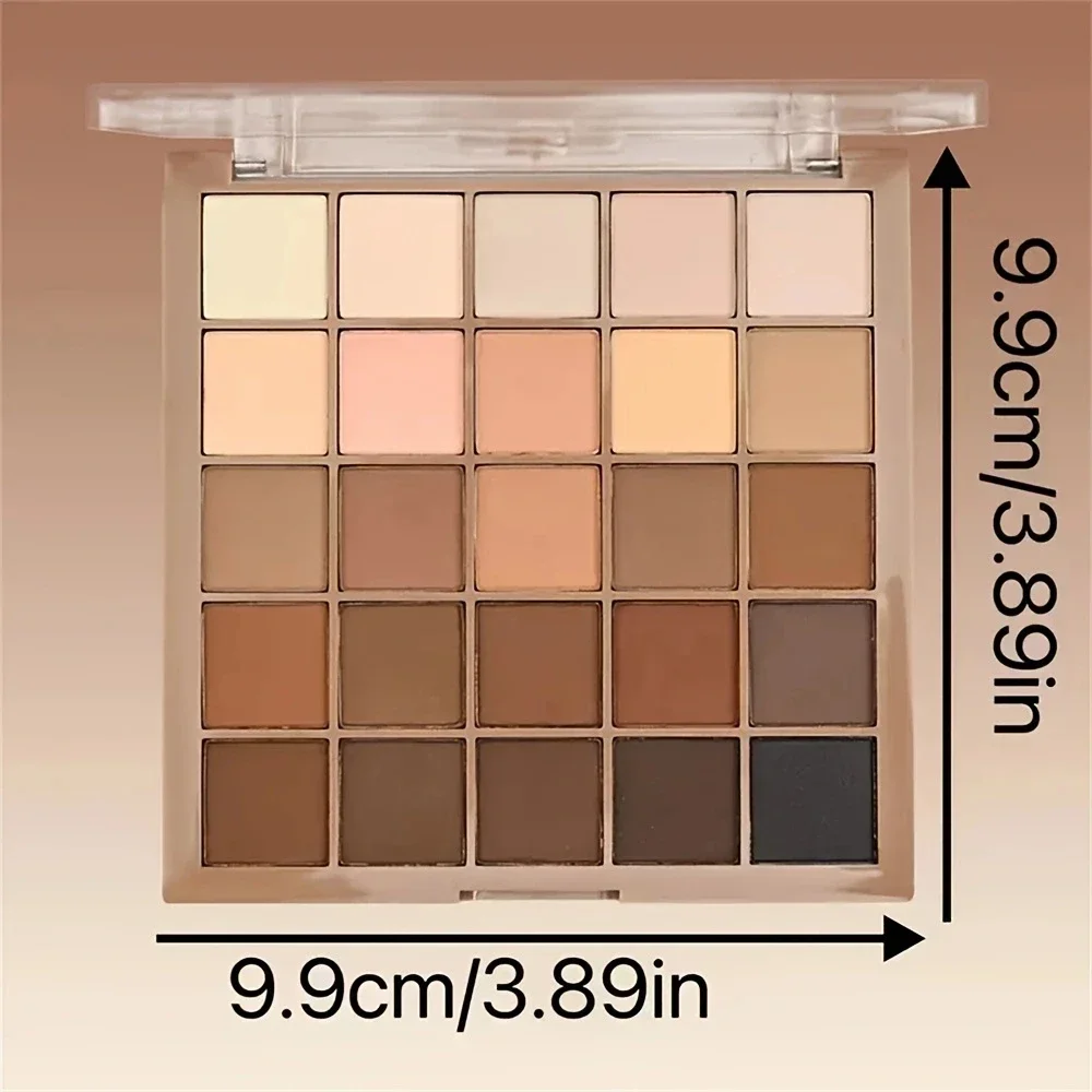 25 Color Eyeshadow Palette Natural Gray Brown Earthy Tone Coffee Chocolate Style Makeup Shadows for Eyes Make Up Women Cosmetics