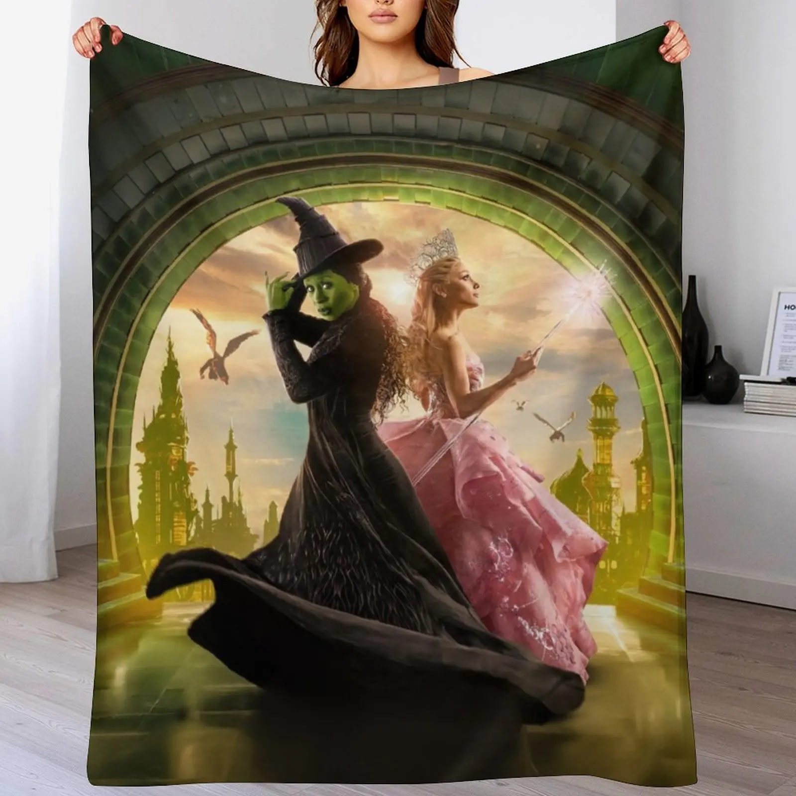 

Wicked Musical Throw Blanket Weighted warm for winter Soft Plush Plaid Sofas Blankets