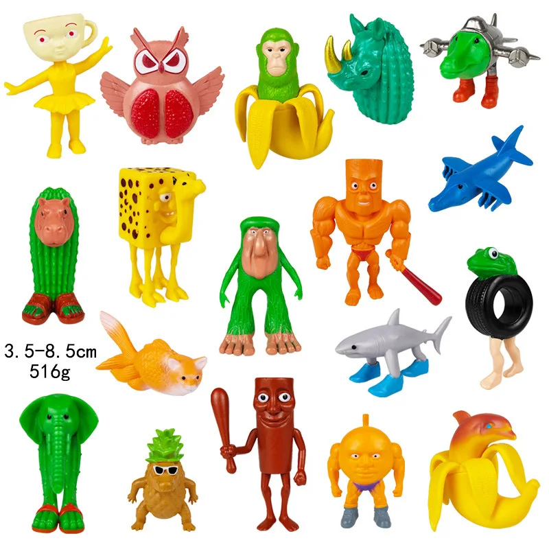 Cérebro italiano tung sahur figura brinquedo tralalero tralala