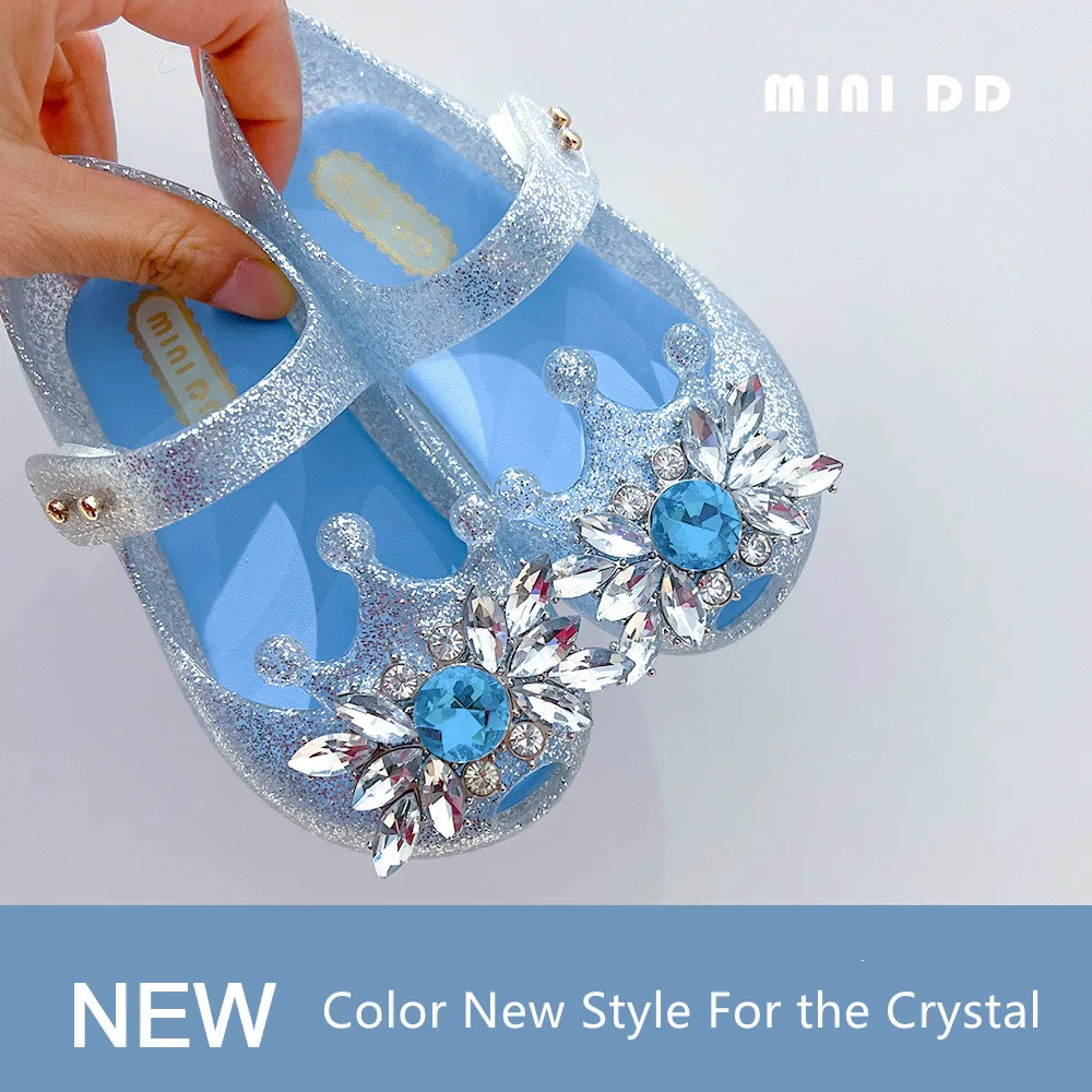 

Fashion Crystal Diamond Kids Shoes 2022 Summer Casual Girls Sandals Children Breathable Beach Shoes DD033