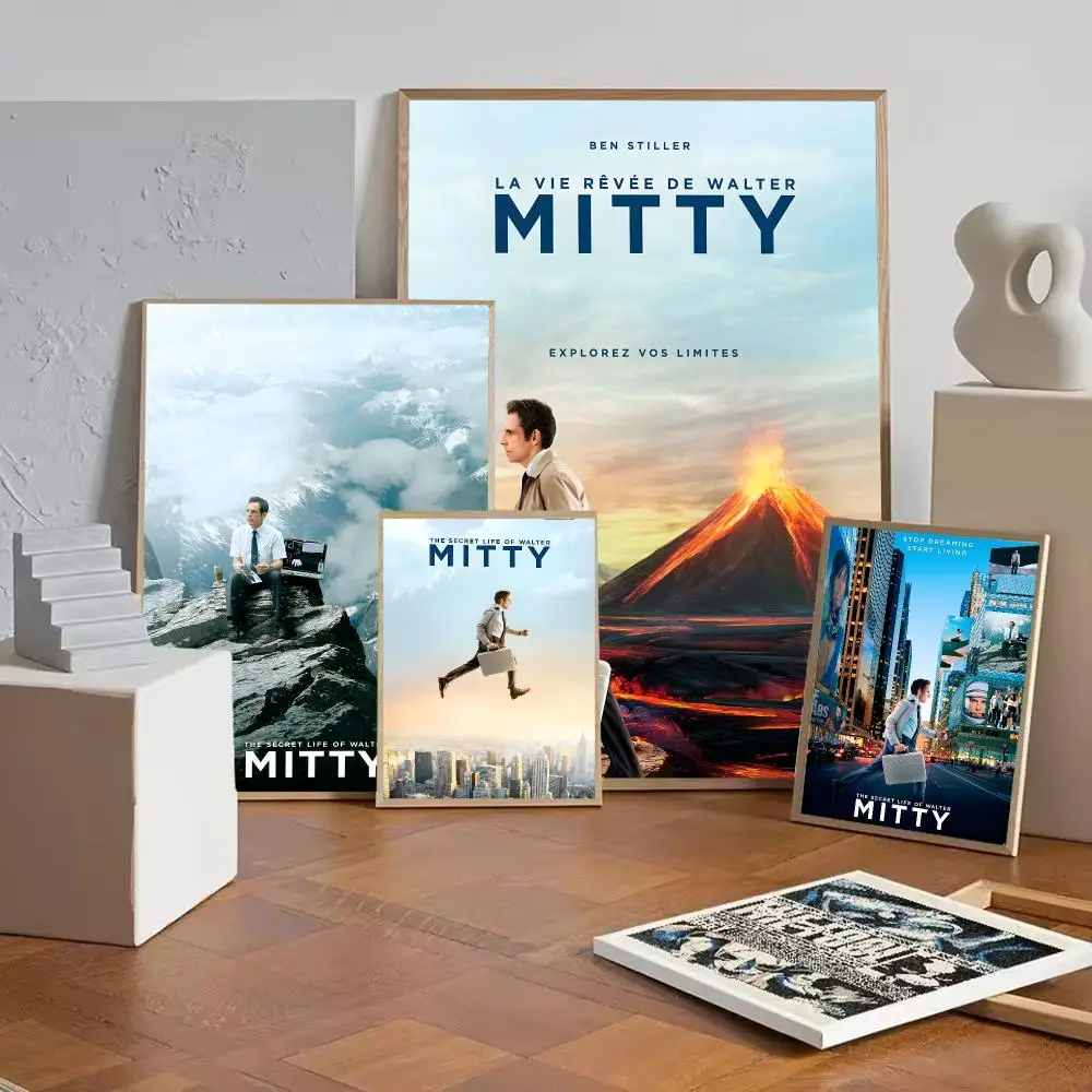 The Secret Life of Walter Mitty Movie Poster Wall Art Painting For Home Room Decoration Bedroom Wall Decor Waterproof Posters