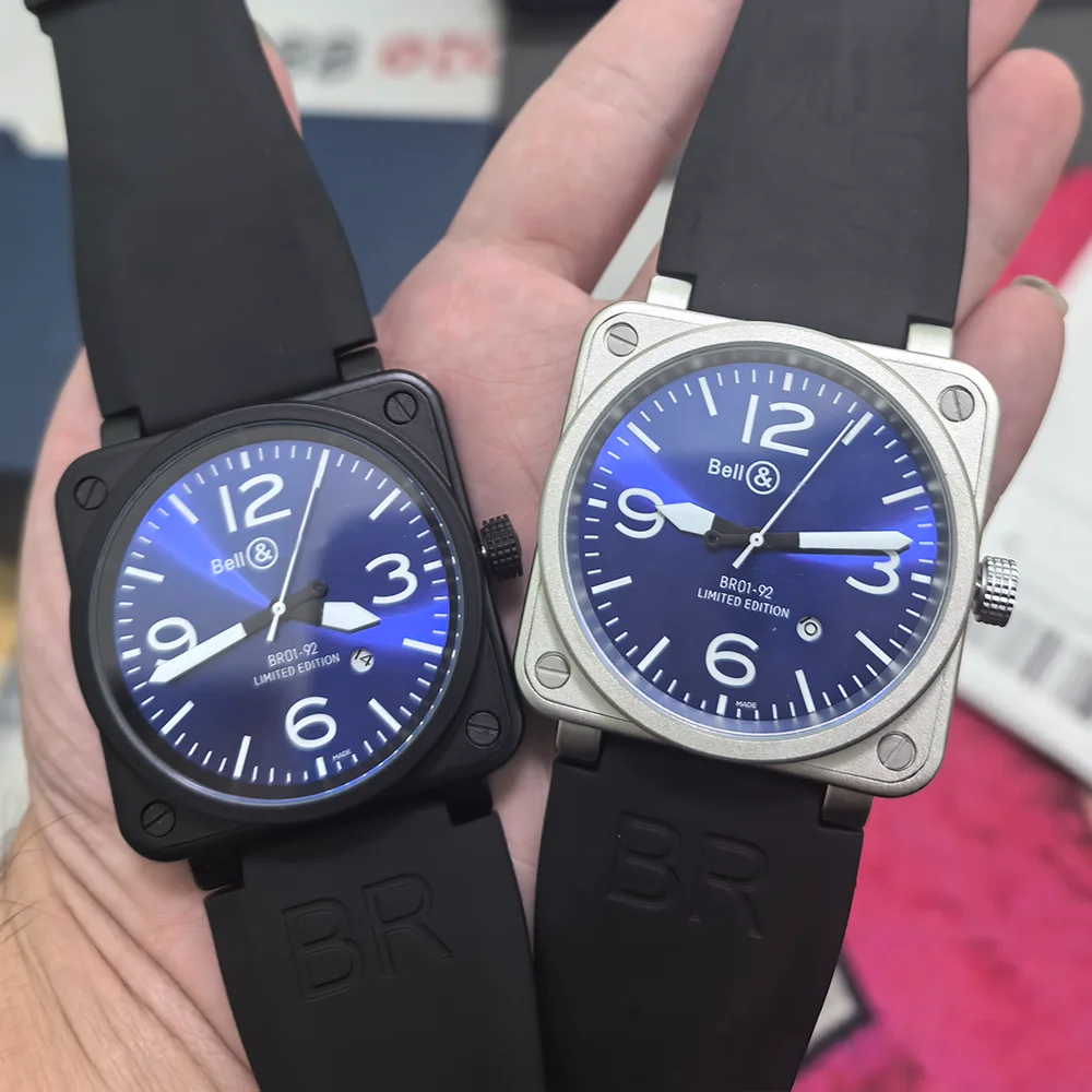 

2025 Very Top Quality BR02 Original Brand Watches For Mens High Quality Square Automatic Mechanical Watch Sports AAA Clocks