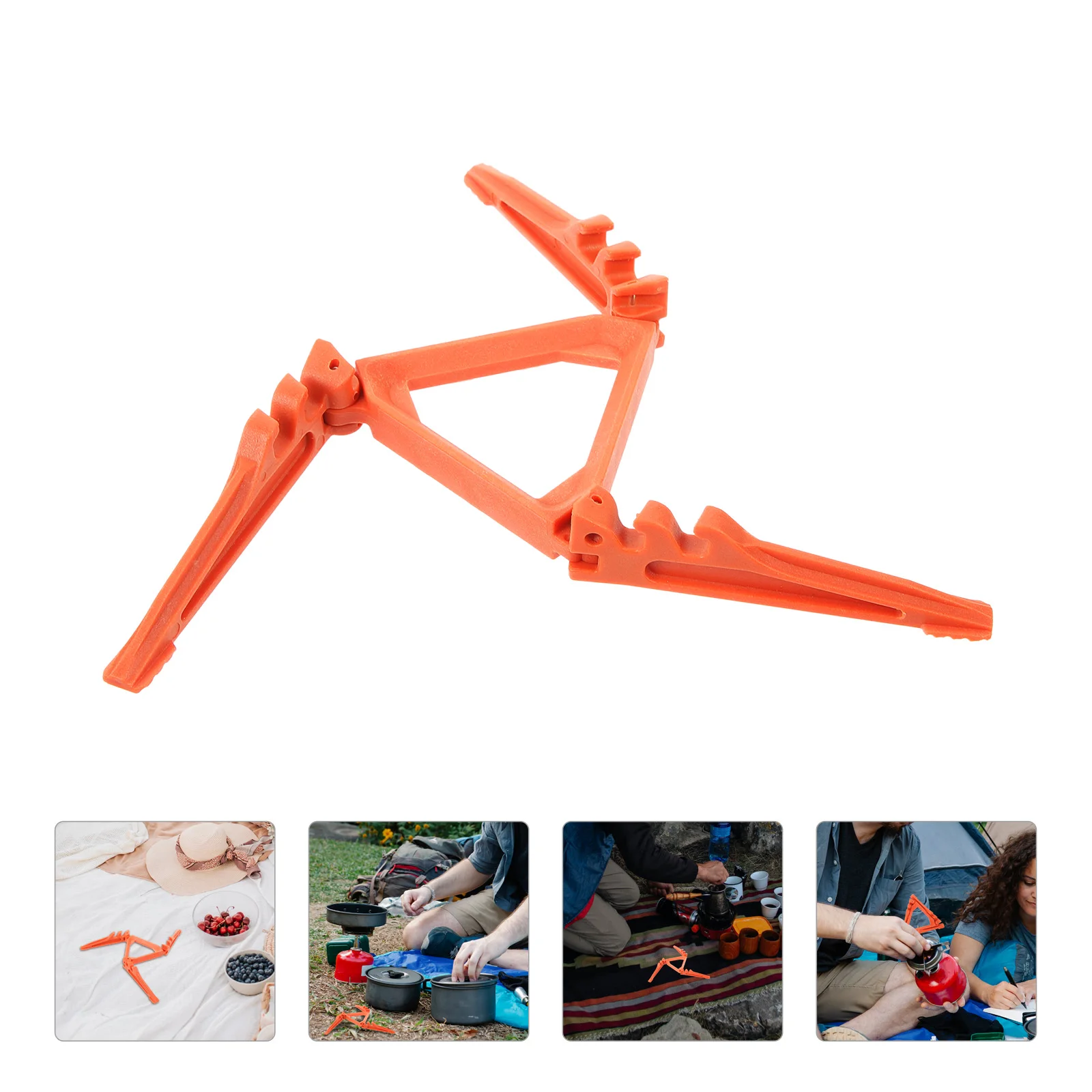 

Folding Outdoor Propane Holder Small Rack Nylon Camping Gas Tank Stand Durable Lightweight Portable Triangle Stable Design Large