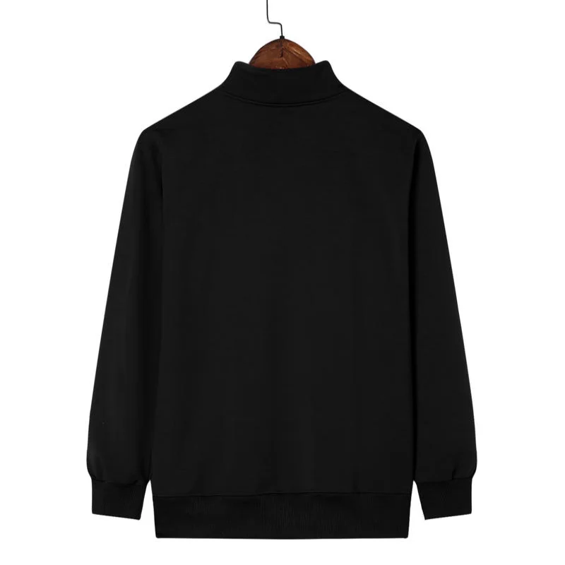 High End Stand Up Collar Jacket, Customized Pure Cotton Stand Up Collar Hoodie Jacket, Printed Logo, Spring and Autumn Clothing,