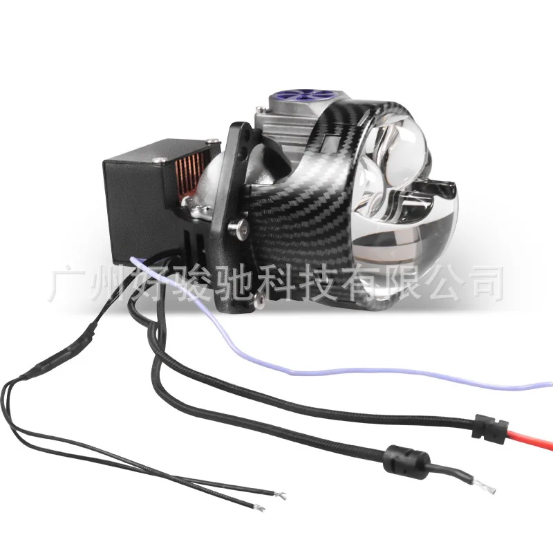 P93 Copper Tooth Dual Fan Triple Direct Laser Lens 3-inch Car LED Dual Lens 90W Direct High-Intensity Headlight view 4