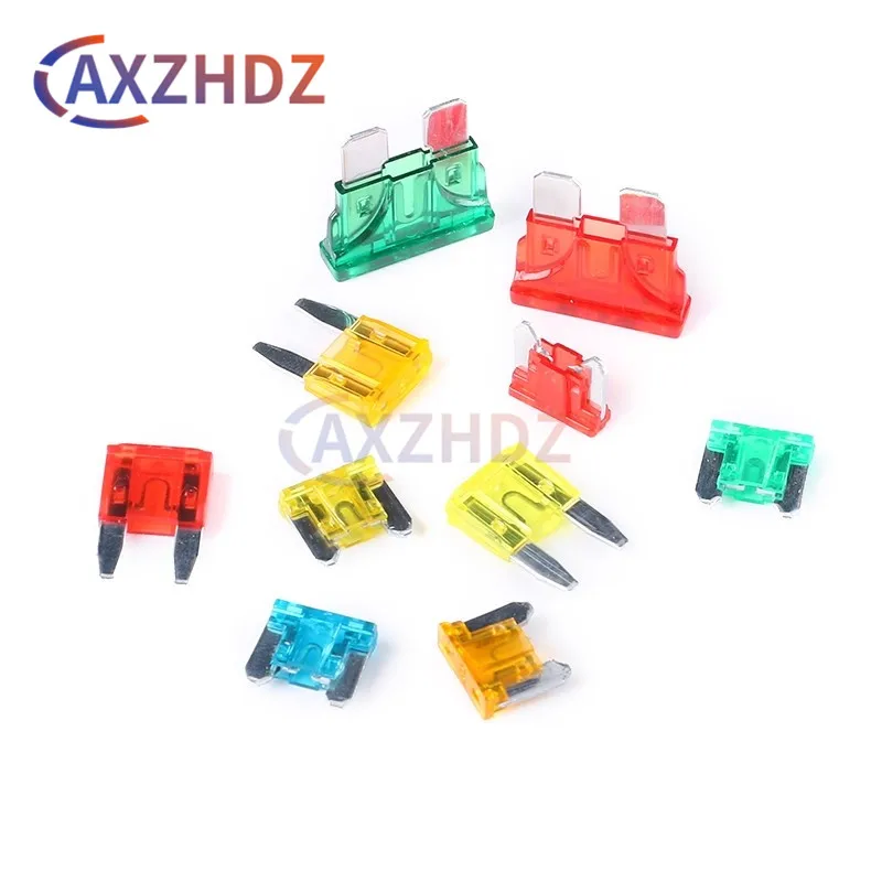 10PCS Fuses Mini Small Medium Car Fuse 1A 2A 3A 4A 5A 7.5A 10A 15A 20A 25A 30A 35A Amp Clip Fuse Inser For Car Truck