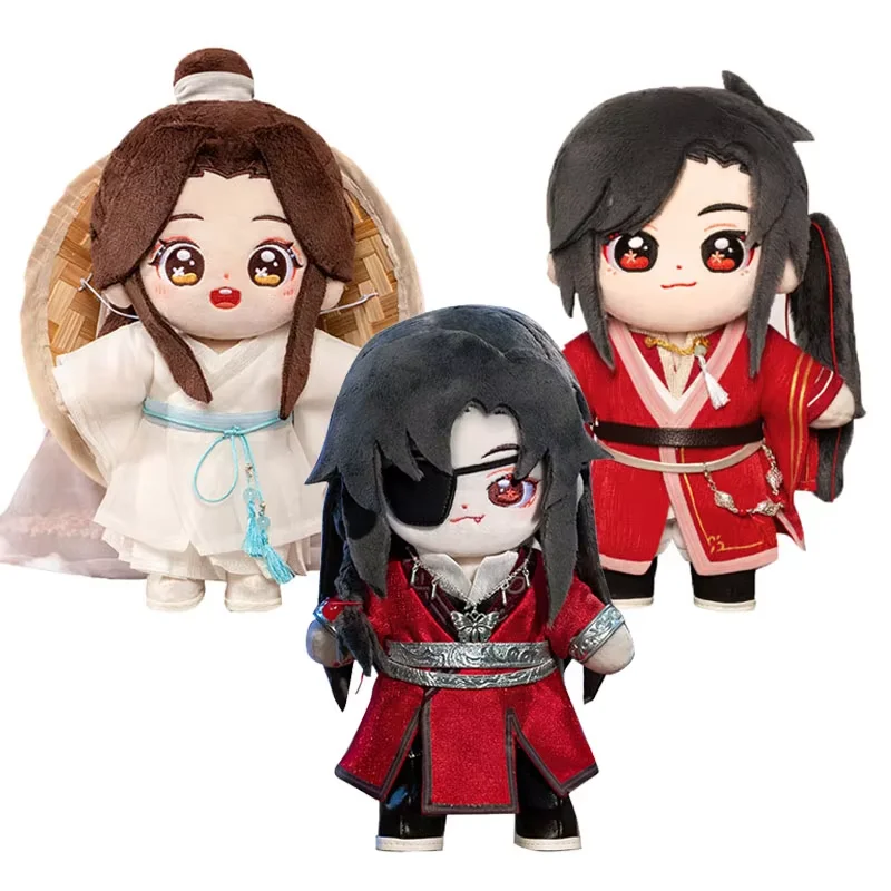 20CM Anime Tian Guan Ci Fu Plush Toy Hua Cheng Xie Lian Plushie Dolls Heaven Officials Blessing Cosplay Figure Christmas Gift