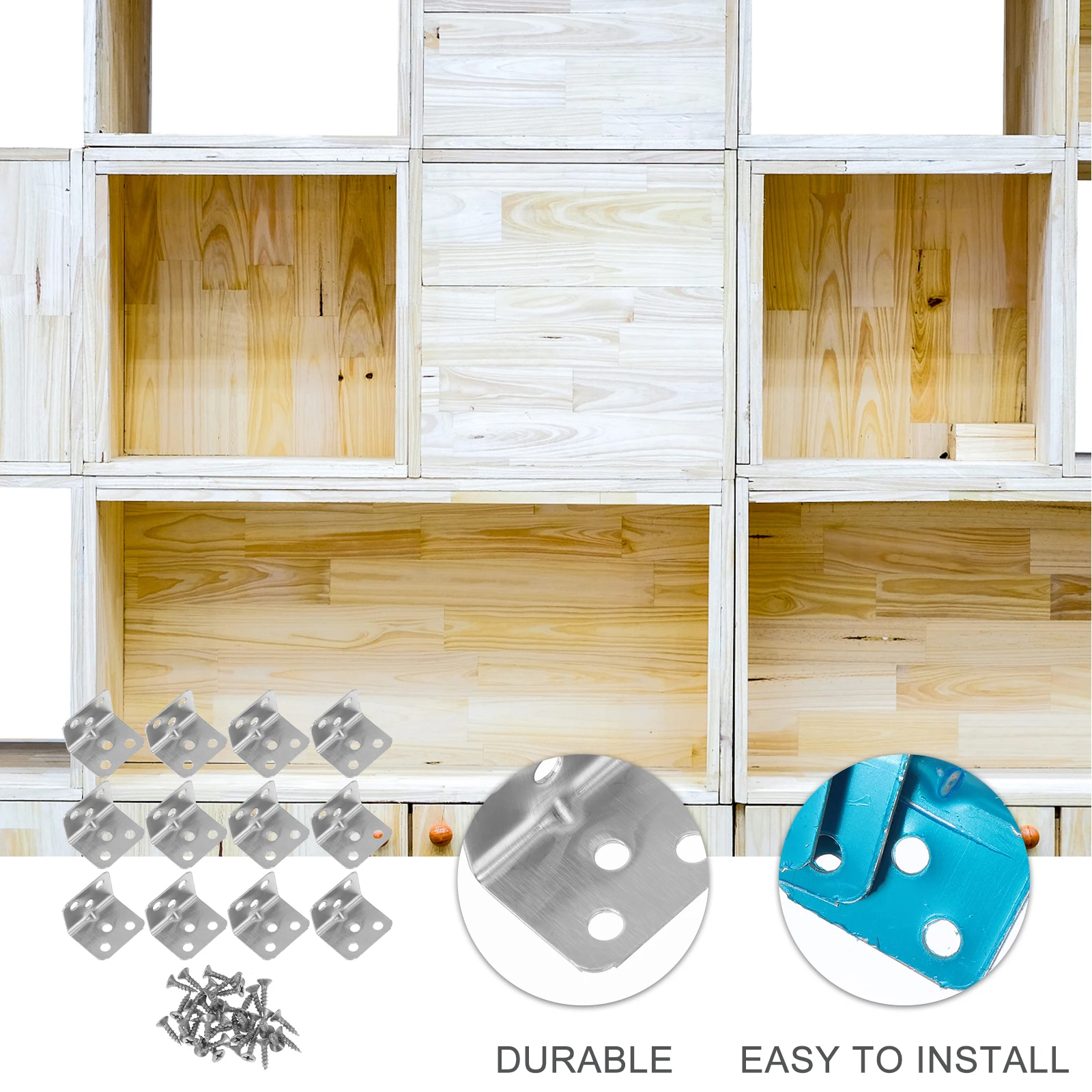 

Clamps for Woodworking Right Angle Hardware Brackets Fixing Stainless Steel Corner Shelf