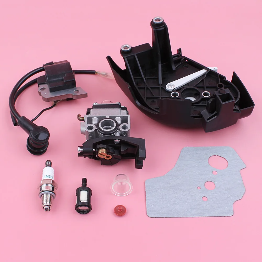 Kit de junta de cubierta de filtro de aire de bobina de encendido del carburador para Honda GX35 GX 35, pieza de Motor de cortacésped pequeño de 4 tiempos