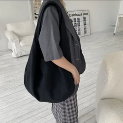 Sac à bandoulière en toile pour femme, sac à dos simple, grande capacité, rétro Dumpling Hobos initié