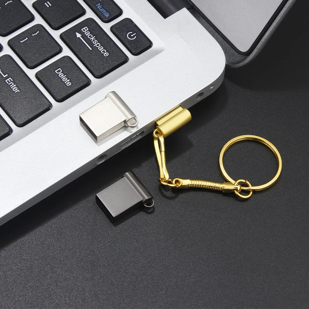 Hot Selling Metal Mini Pen Drive USB Flash Drive 128GB 64GB 32GB High Speed 16GB 8GB 4GB Memory Stick Flash USB 2.0 Stick