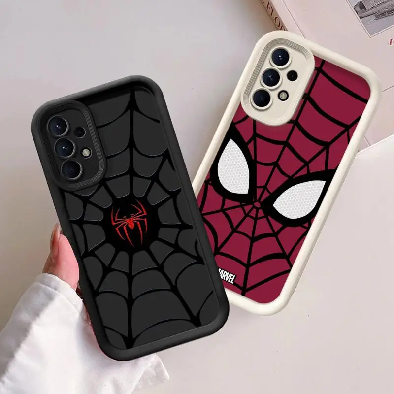 Marvel Sipider-Man Logo Phone Case For Samsung Galaxy A14 A15 5G S21 S22 S23 S24 5G FE Plus Ultra A25 A35 A52 A53 A54 A55 Cover