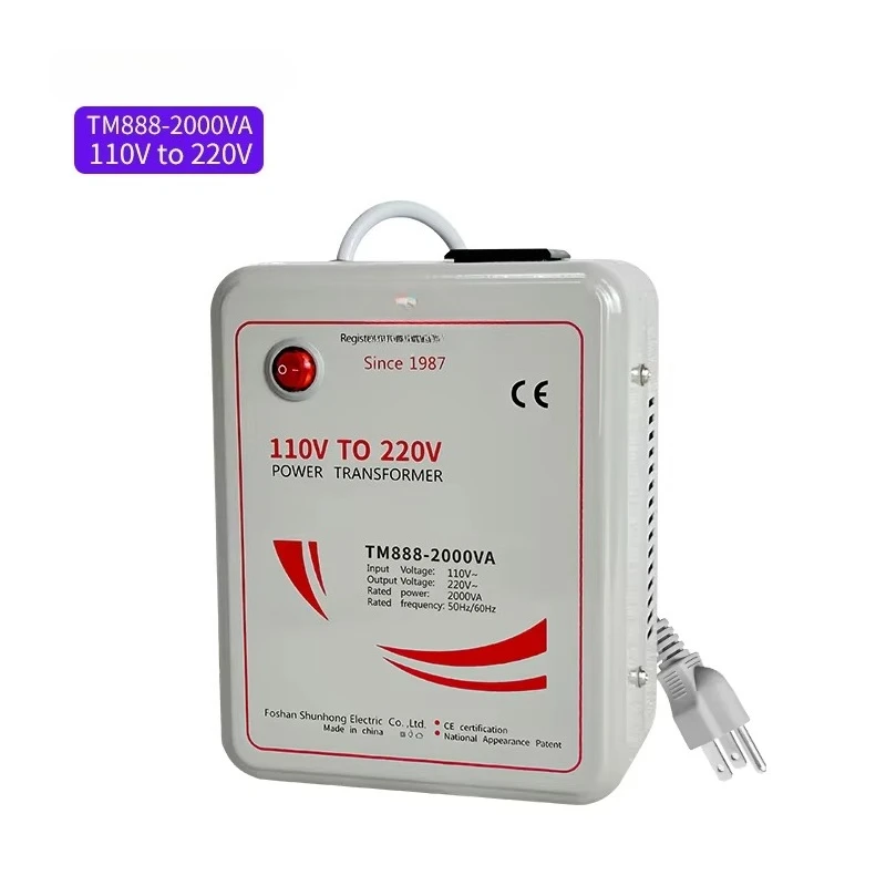 

Professional Single Phase 2000W Aluminum Toroidal Power Transformer 110V 220V/240V CE for