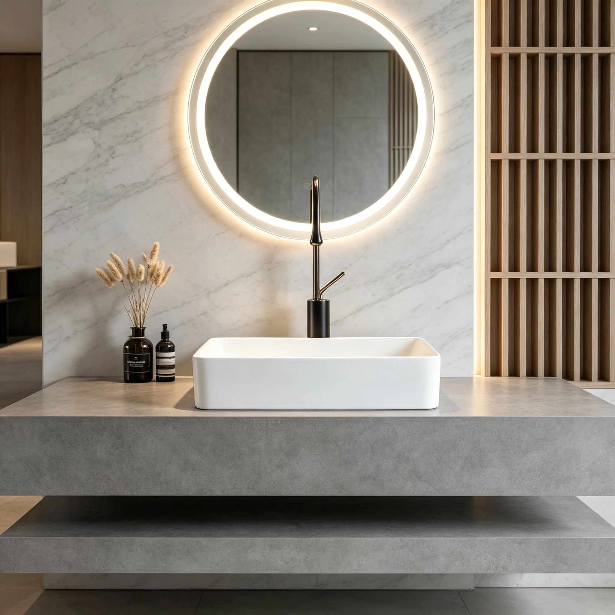 White Ceramic Deep Sink for Bathroom/Balcony - Modern Simple Household Wash Basin with Drainage