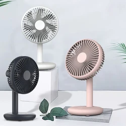 Ultra Silencioso USB Desk Fan, 90 ° Ajuste de rotação, Mini ventilador portátil de refrigeração, 4 velocidades, poderosos mini ventiladores de mesa para casa e escritório, novo