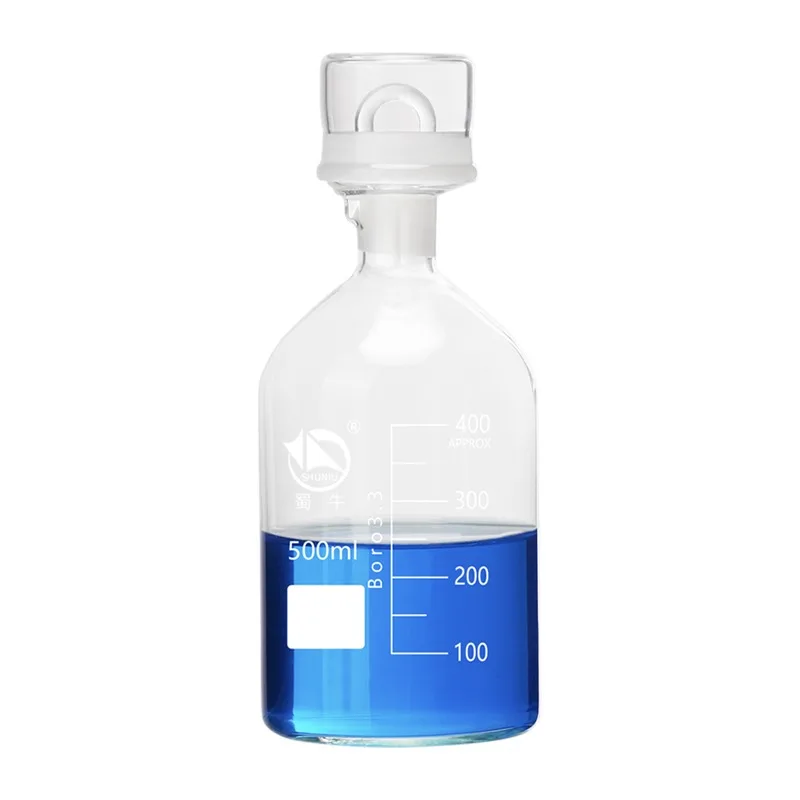 250ml Dissolved Oxygen Bottle Glass Sewage Bottle Water Sample Bottle with Stopper 500ml 1000ml