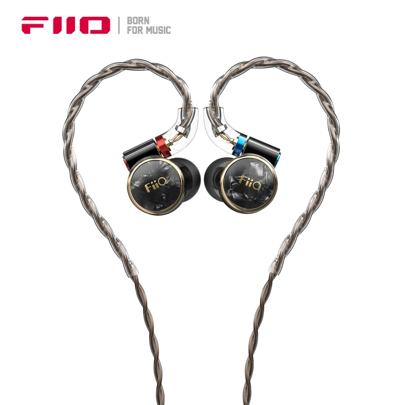 

FiiO FD15 Earphone in-Ear 13.8mm Dynamic Hifi Earbuds Stainless Steel Shell Headset Frontal Acoustic Prism Detachable MMCX Cable