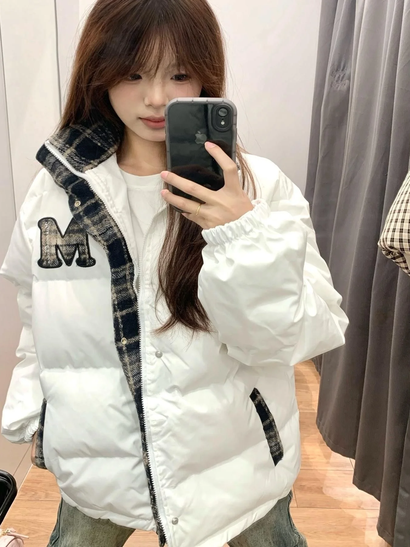 

plus Size Women's American Retro Design Embroidered Cotton Jaet Winter Loose Thi Warm Bread Sle Outerwear Coat
