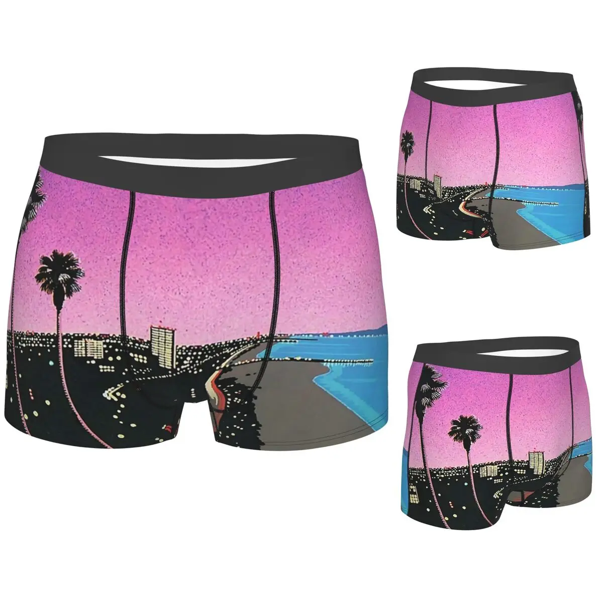 

Трусы-боксеры, шорты Hiroshi Nagai Vaporwave Bendro, мужские дышащие трусы для Homme, мужской подарок бойфренду