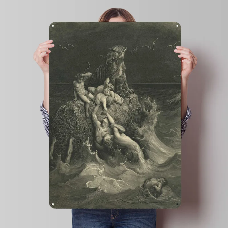 ملصق معدني ديلوجي ديكور عتيق علامات قصدير معدنية مخصصة لتزيين جدران الفن ديكورات الغرفة ديكور غرفة النوم في المنزل