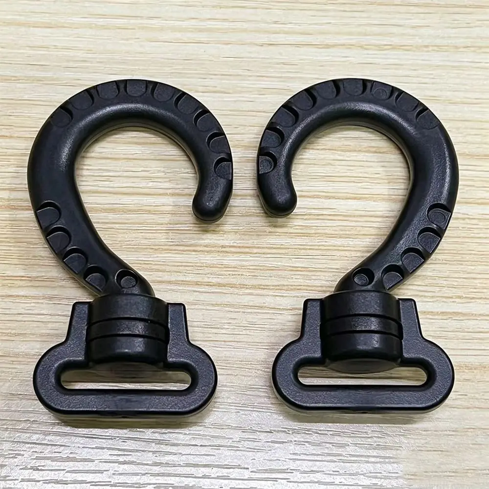 10pcs Inner Diameter 2.7cm Rotating Backpack Hook Large Plastic Outdoor Tent Hook Multi-functional S-Shaped Hanging Hooks
