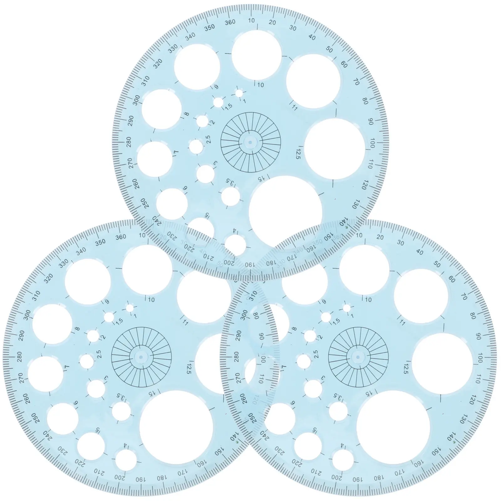 regua-geometrica-circular-de-3-pecas-com-escala-precisa-gravada-superficie-lisa-ideal-para-medicao-em-escritorio-transferidores-e-design-arquitetonico