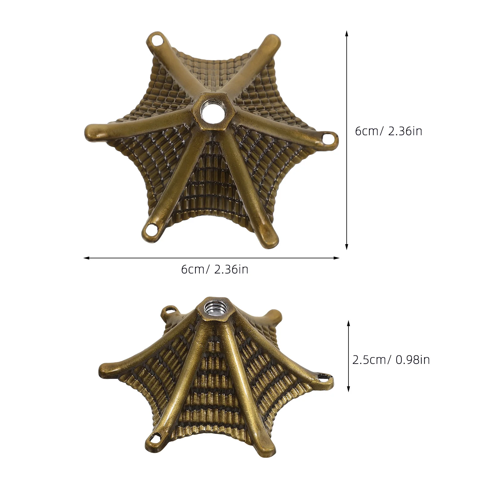 8 pçs liga de zinco vento carrilhão tampas acabamento durável resistente à ferrugem jardim pátio decoração ao ar livre sinos de vento toppers