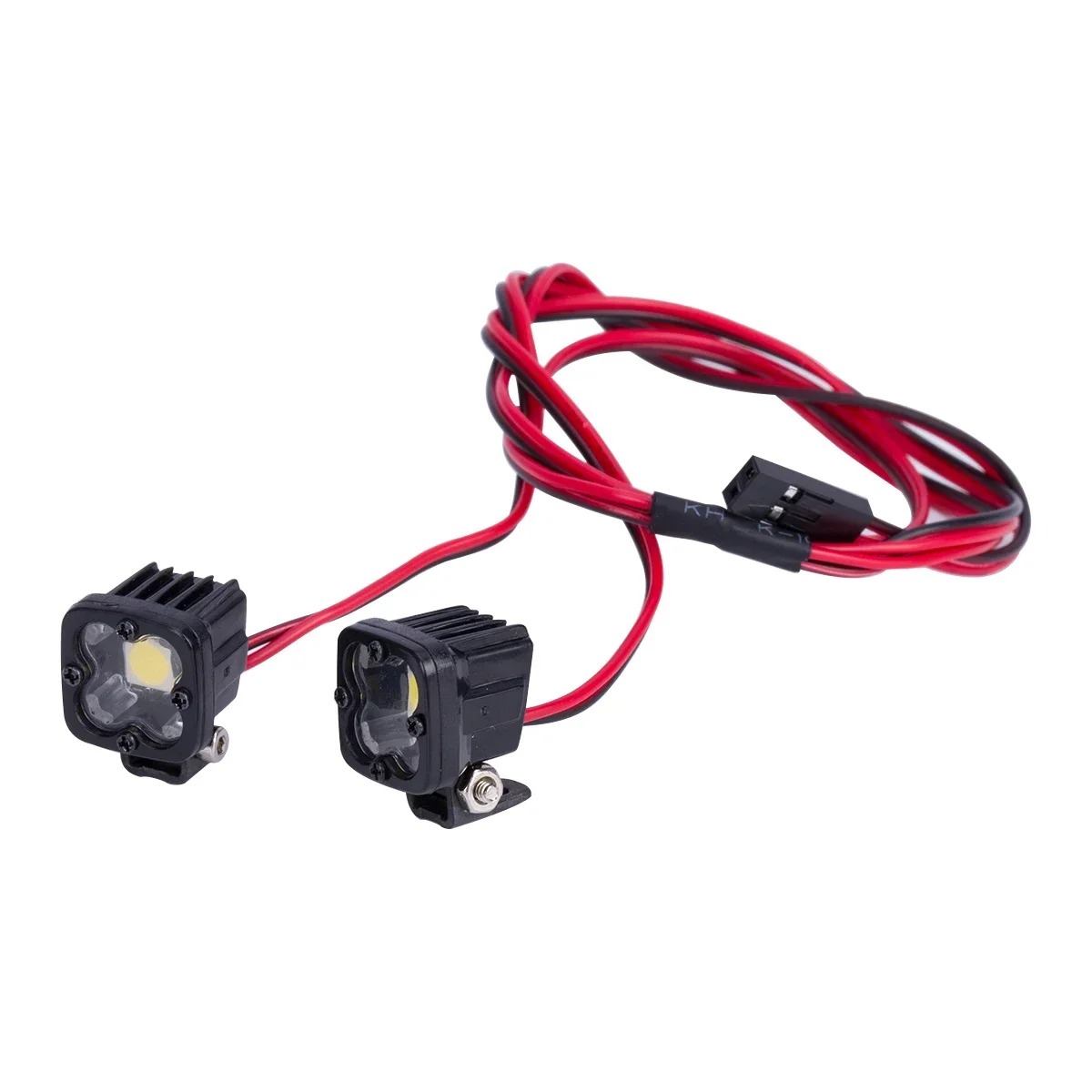 Quadrado brilhante LED farol para carro RC, luzes de topo, Spotlight para Crawler, Axial SCX10 III CJ7, simulação Wraith, peças DIY, 1,8, 1,10