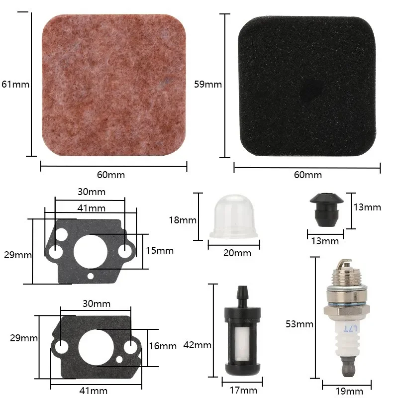 Carburetor Air Filter Spark Gasket Kit For Stihl FS80R FS74 FS76 HT70 HT75 HS75 HS80 HS85 Carburetor Set Garden Tools