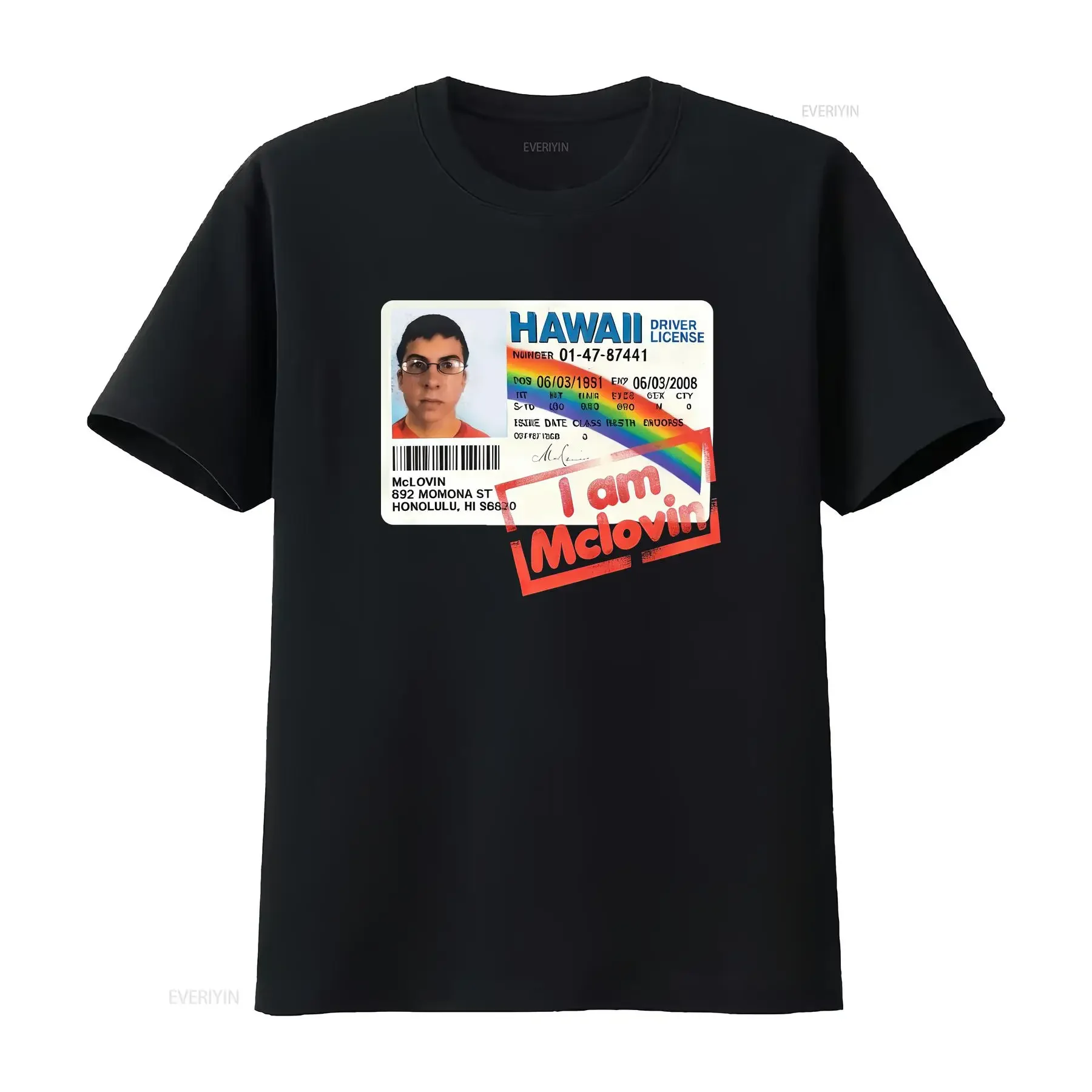 Vintage y2K 2008 superbad original movie promo T Shirt I am mclovin vintage Washed streetwear Stretched Soft