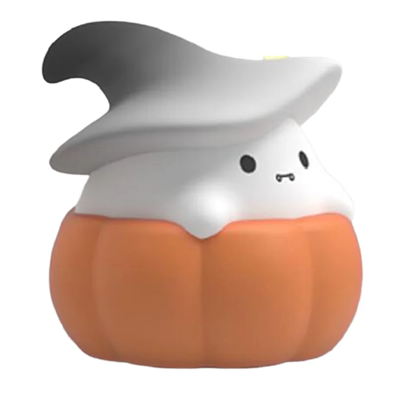 

LICE-LED Pumpkin Ghost Silicone Lamp Silicone LED Light Nightlights USB Rechargeable Bedside Lamp For Offices Bedroom