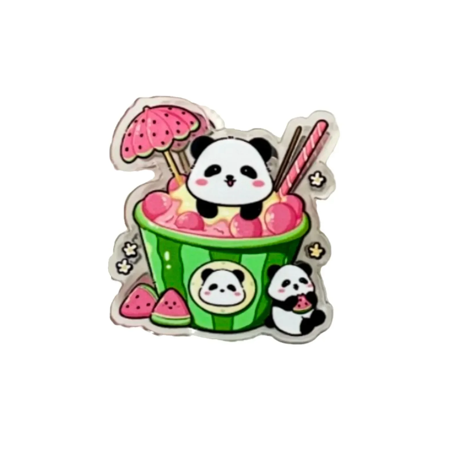 2pcs Cute Panda Cartoon Decoration Gift Sealing Clip Note Clip