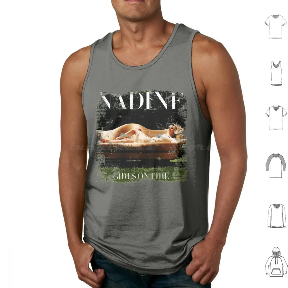 Camisetas sin mangas para niñas On Fire con estampado de algodón Nadine Nadine Coyle Girls On Fire Girls Aloud